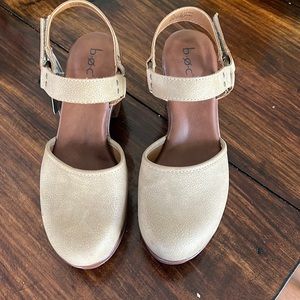 BOC tan leather heels - size 8